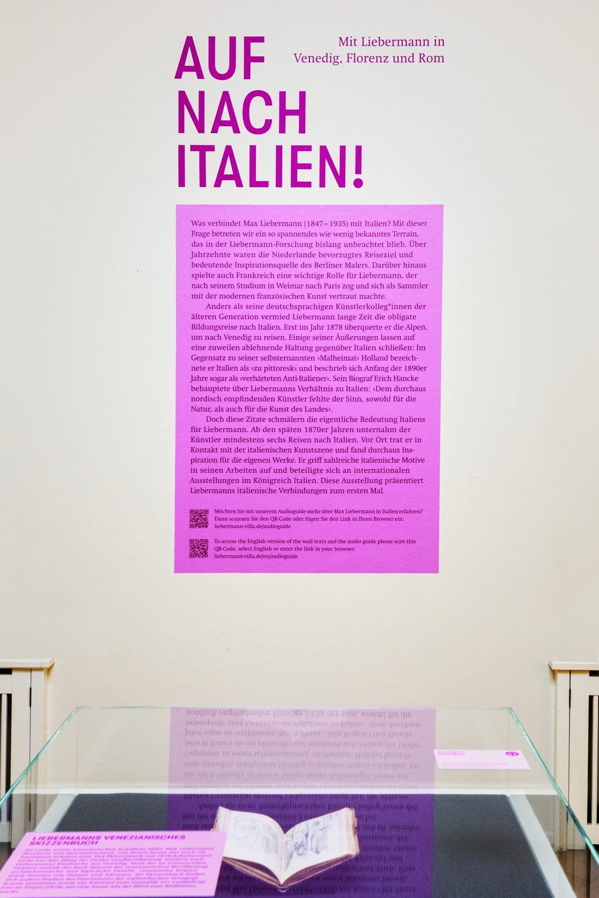 „Auf nach Italien! Mit Liebermann in Venedig, Florenz und Rom", Ausstellungsansicht, 2024 © Thomas Lingens